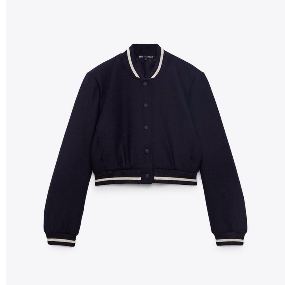 NWOT CROP BOMBER JACKET